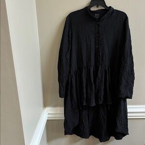 Kadem Sasson Black Duster/Dress Long Sleeve